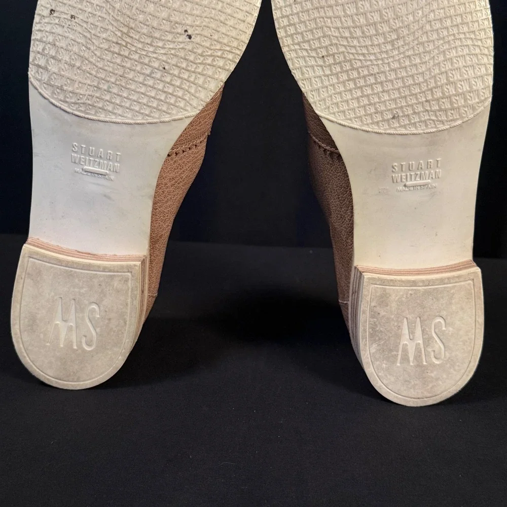 Vintage Stuart Weitzman Spectator Penny Loafers Two Tone Leather Spain Women 9 M